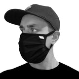 Coal Cotton Pleated Face Mask 1-Pack