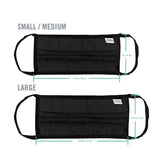 Coal Cotton Pleated Face Mask 1-Pack