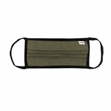 Coal Cotton Pleated Face Mask 1-Pack