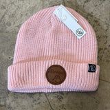 Always Boardshop Leather Patch Basic Beanie (Multiple Color Options)
