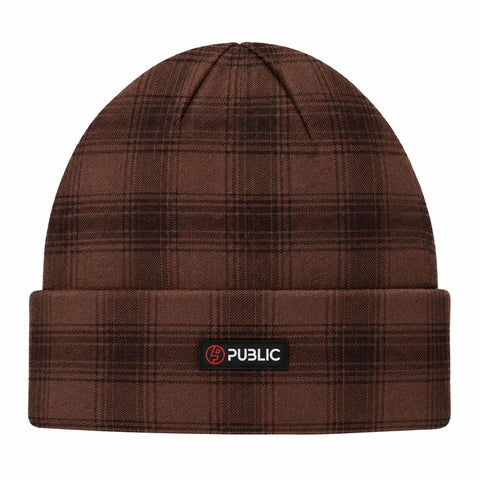 Public Plaid Beanie