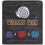 Spiral Wax Co. 3-Pack All Temp Snowboard Wax