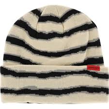 Corduroy Ripped Stripe Beanie (Multiple Color Options)