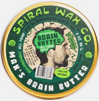 Spiral Wax Co. Brain Butter Rub On Snowboard Wax