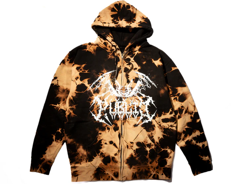 Public Bleach Zip Up Hoody 2026