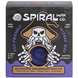 Spiral Wax Co. 3-Pack All Temp Snowboard Wax