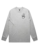 Crab Grab Peace Bones Longsleeve 2027 (Multiple Color Options)