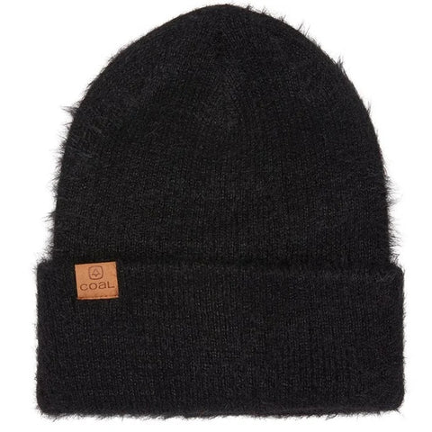 Coal Pearl Fuzzy Knit Womens Beanie (Multiple Color Options)
